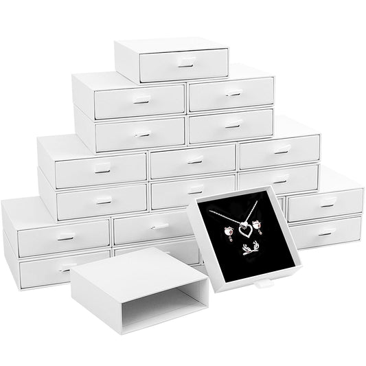 White Small Jewelry Drawer Boxes(20pack)