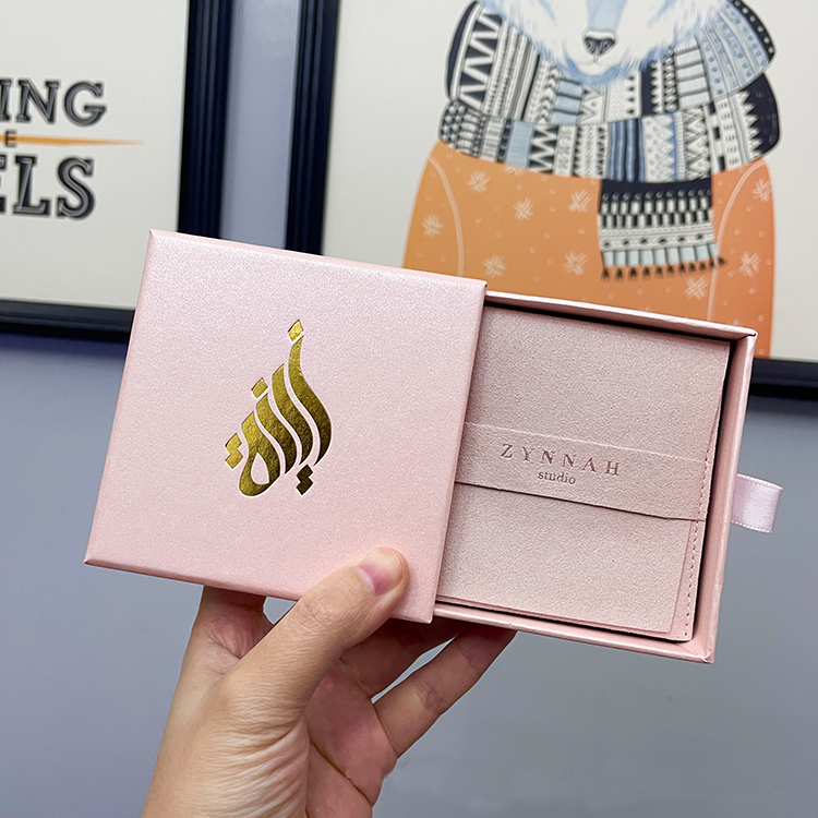 Custom Drawer Jewelry Box with Pouch
