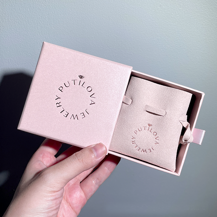 Custom Drawer Jewelry Box with Pouch